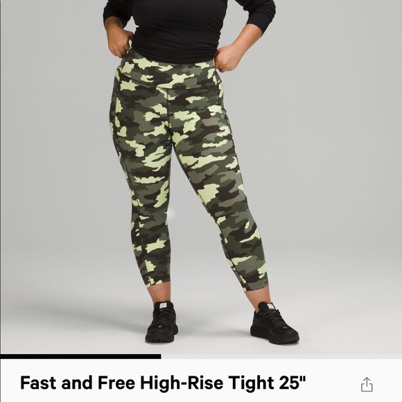 lululemon athletica Pants - LULULEMON FAST AND FREE HIGH RISE TIGHT 25”